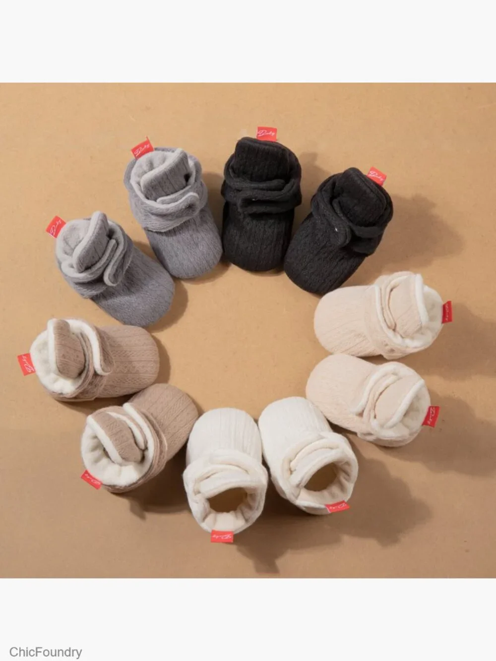 Newborn Baby Fleece Winter Booties First Walkers Slippers